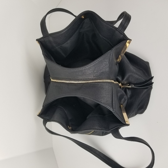 Madison West Shoulder Bag Satchel Black Purse - Picture 5 of 7